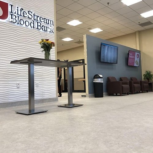 A commercial design project at the LifeStream Blood Bank in Loma Linda, CA